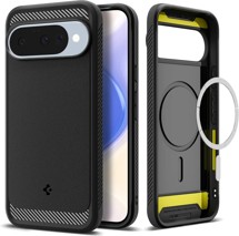 Spigen Rugged Armor odolný zadní kryt s podporou MagSafe pro Google Pixel 10 / 10 Pro černý