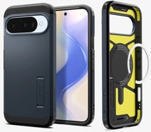 Spigen Tough Armor odolný zadní kryt s podporou MagSafe pro Google Pixel 10 / 10 Pro modrý