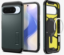 Spigen Tough Armor odolný zadní kryt s podporou MagSafe pro Google Pixel 10 / 10 Pro zelený