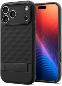 Spigen Parallax S zadní kryt se stojánkem a podporou MagSafe pro Apple iPhone 17 Pro Max černý