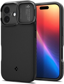 Spigen Optik Armor zadní kryt s krytkou kamery a podporou MagSafe pro Apple iPhone 17 černý