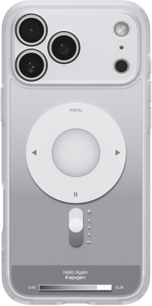 Spigen Ultra Hybrid Classic zadní kryt s podporou MagSafe pro Apple iPhone 17 Pro Max stříbrný