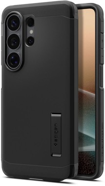 Spigen Tough Armor odolný zadní kryt se stojánkem a podporou MagSafe pro Samsung Galaxy S26 Ultra černý
