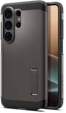 Spigen Tough Armor odolný zadní kryt se stojánkem a podporou MagSafe pro Samsung Galaxy S26 Ultra šedý