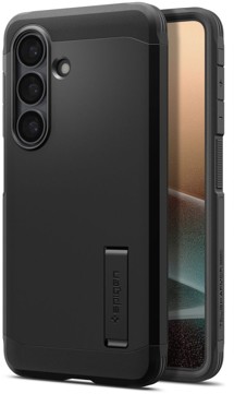 Spigen Tough Armor odolný zadní kryt se stojánkem a podporou MagSafe pro Samsung Galaxy S26+ černý