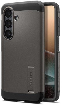 Spigen Tough Armor odolný zadní kryt se stojánkem a podporou MagSafe pro Samsung Galaxy S26+ šedý