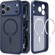 Spigen Ultra Hybrid zadní kryt s podporou MagSafe pro Apple iPhone 18 Pro/17 Pro modrý / matný