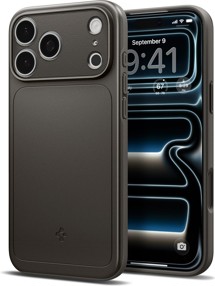 Spigen Thin Fit tenký zadní kryt s podporou MagSafe pro Apple iPhone 18 Pro/17 Pro šedý