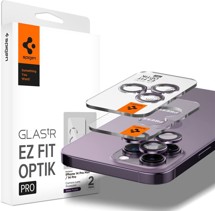 Spigen Glass.tR EZ Fit Optik Pro tvrzené sklo na čočky fotoaparátu pro Apple iPhone 17/16/15/14 Pro + 17/16/15/14 Pro Max 2ks fialové