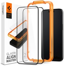 Spigen Glas.tR AlignMaster tvrzené sklo pro Apple iPhone 15 Pro černé 2ks