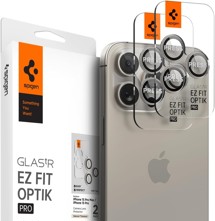 Spigen Glass.tR EZ Fit Optik Pro tvrzené sklo na čočky fotoaparátu pro Apple iPhone 17/16/15/14 Pro + 17/16/15/14 Pro Max 2ks titanové