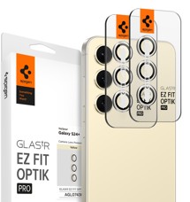 Spigen Glass.tR EZ Fit Optik Pro tvrzené sklo na čočky fotoaparátu pro Samsung Galaxy S24+ 2ks žluté