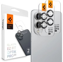 Spigen Glass.tR EZ Fit Optik Pro HD tvrzené sklo na čočky fotoaparátu pro Samsung Galaxy S25 Edge 2ks černé