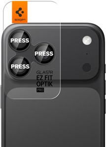 Spigen Glass.tR EZ Fit Optik Pro tvrzené sklo na čočky fotoaparátu pro Apple iPhone 17/16/15/14 Pro + 17/16/15/14 Pro Max 2ks šedé