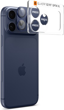 Spigen Glass.tR EZ Fit Optik Pro XL tvrzené sklo na modul fotoaparátu pro Apple iPhone 17 Pro modré