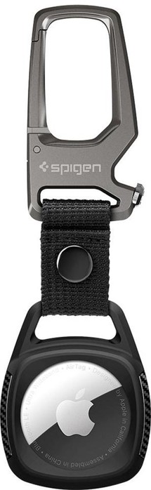 Spigen Rugged Armor odolná klíčenka pro Apple AirTag černá