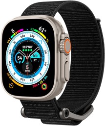 Spigen DuraPro Flex Ultra Band nylonový řemínek pro Apple Watch 42 / 44 / 45 / 46 / 49mm černý