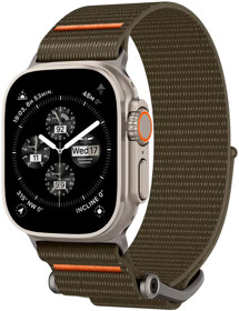 Spigen DuraPro Flex Ultra Band nylonový řemínek pro Apple Watch 42 / 44 / 45 / 46 / 49mm hnědý