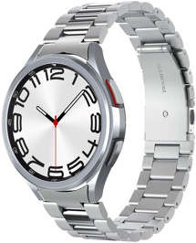 Spigen Modern Fit 316L Band nerezový řemínek pro Samsung Galaxy Watch6 Classic 47mm stříbrný