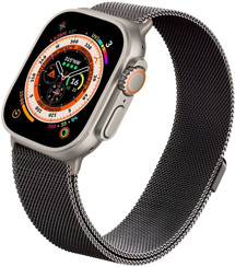 Spigen Metal Fit řemínek milánský tah pro Apple Watch 42 / 44 / 45 / 46 / 49mm šedý