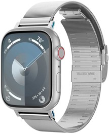Spigen Sleek Link nerezový řemínek pro Apple Watch 42 / 44 / 45 / 49mm stříbrný