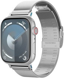 Spigen Sleek Link nerezový řemínek pro Apple Watch 38 / 40 / 41 / 42mm stříbrný