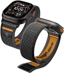 Spigen Athlex Air 2 nylonový řemínek pro Apple Watch 44 / 45 / 46 / 49mm oranžový