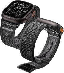 Spigen Athlex Air 2 nylonový řemínek pro Apple Watch 44 / 45 / 46 / 49mm šedý