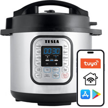 TESLA EliteCook K70 WiFi multifunkční elektrický tlakový hrnec šedý