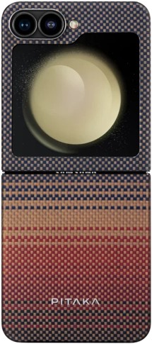 Pitaka MagEZ 5 aramidový kryt s podporou MagSafe pro Samsung Galaxy Z Flip7 FE / Flip6 červený