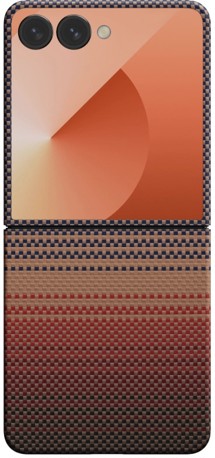 Pitaka Ultra-Slim Case aramidový kryt s podporou MagSafe pro Samsung Galaxy Z Flip7 červený