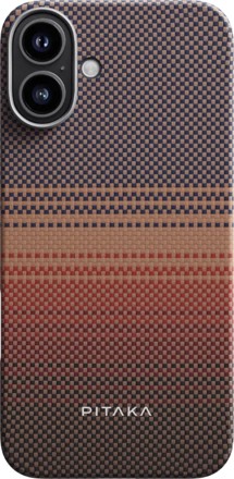 Pitaka Tactile Woven Case aramidový kryt s podporou MagSafe pro Apple iPhone 16 hnědý