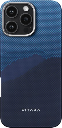 Pitaka Tactile Woven Case aramidový kryt s podporou MagSafe pro Apple iPhone 16 Pro Max modrý / tmavě modrý