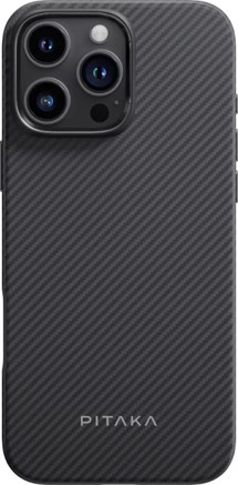 Pitaka Aramid UltraGuard Case aramidový kryt s podporou MagSafe pro Apple iPhone 16 Pro černý