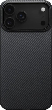 Pitaka Ultra-Slim Case PitaTap aramidový kryt s krytkou tlačítka Camera Control a MagSafe pro Apple iPhone 17 Pro černý