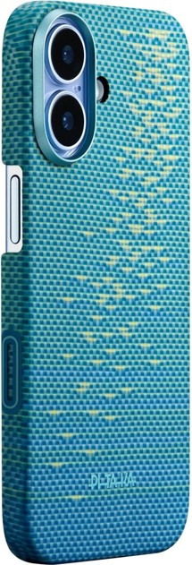 Pitaka Ultra-Slim Case PitaTap aramidový kryt s krytkou tlačítka Camera Control a MagSafe pro Apple iPhone 17 světle modrý