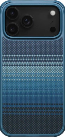 Pitaka Aramid ProGuard Case odolný aramidový kryt s podporou MagSafe pro Apple iPhone 17 Pro modrý