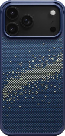 Pitaka Aramid ProGuard Case odolný aramidový kryt s podporou MagSafe pro Apple iPhone 17 Pro Max modrý / zelený