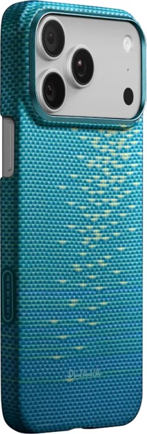 Pitaka Ultra-Slim Case PitaTap aramidový kryt s krytkou tlačítka Camera Control a MagSafe pro Apple iPhone 17 Pro světle modrý