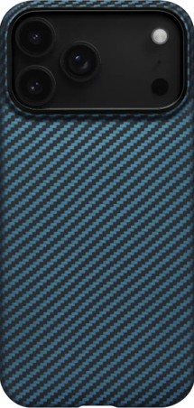 Pitaka Ultra-Slim Case PitaTap aramidový kryt s krytkou tlačítka Camera Control a MagSafe pro Apple iPhone 17 Pro modrý / černý