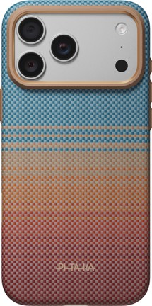 Pitaka Summa California Dream odolný aramidový kryt s krytkou tlačítka Camera Control pro Apple iPhone 18 Pro Max/17 Pro Max oranžový