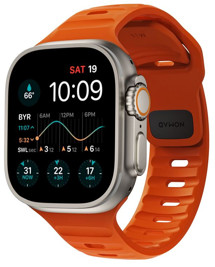 Nomad Sport Strap gumový řemínek pro Apple Watch 42 / 44 / 45 / 49mm oranžový