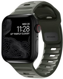 Nomad Sport Strap gumový řemínek pro Apple Watch 42 / 44 / 45 / 49mm zelený