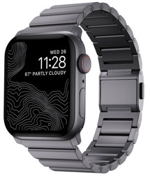 Nomad Aluminum Band hliníkový řemínek pro Apple Watch 42 / 44 / 45 / 49mm šedý - zánovní