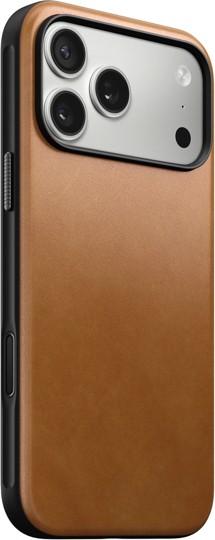 Nomad Modern Leather kožený zadní kryt pro Apple iPhone 17 Pro Max světle hnědý