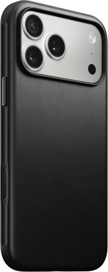 Nomad Modern Leather kožený zadní kryt pro Apple iPhone 17 Pro Max černý