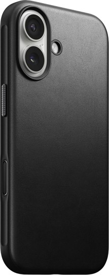 Nomad Modern Leather kožený zadní kryt pro Apple iPhone 17 černý