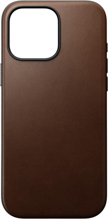 Nomad Modern Leather kožený zadní kryt pro Apple iPhone 16 Pro Max tmavě hnědý - zánovní
