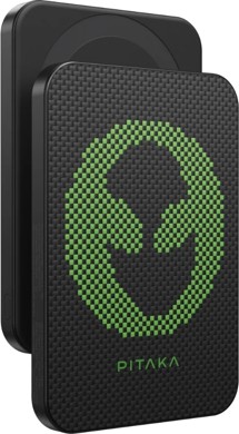 Pitaka Qi2 magnetická powerbanka 15W 5000mAh s bezdrátovým nabíjením černá / zelená