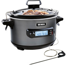 TESLA SlowCook S900 Plus pomalý hrnec šedý
